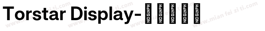 Torstar Display字体转换